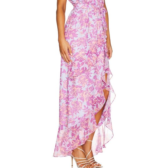 NEW AMANDA UPRICHARD Johanna Maxi Dress in Midsummer Size M - Picture 4 of 6